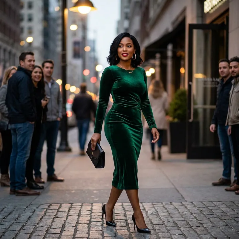 Elegant Hourglass Fashion: Dazzling Dress Styles