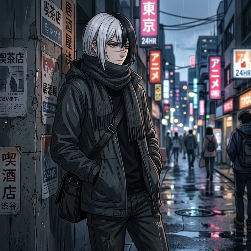 Striking Introverted Anime Character Design