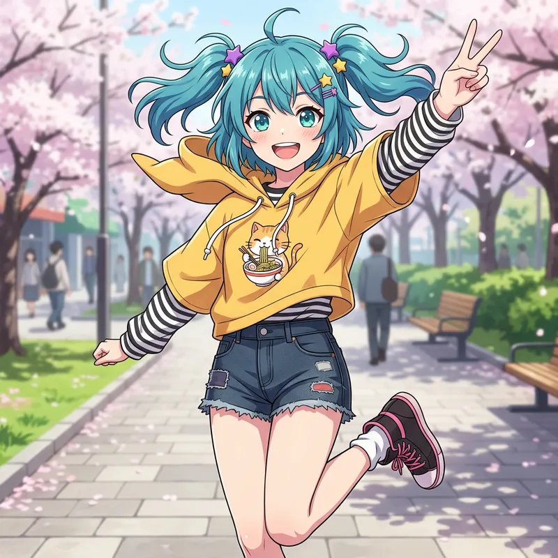 Anime-Style Girl Character Illustration