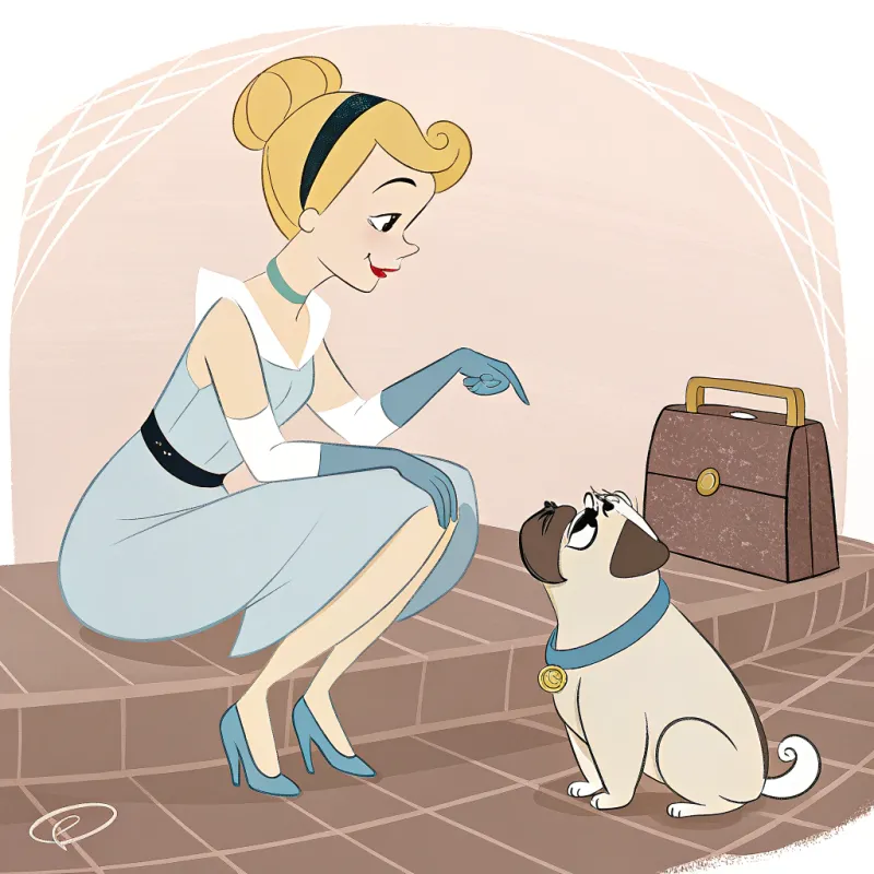 Modern Day Cinderella with Pug Puppy | Disney