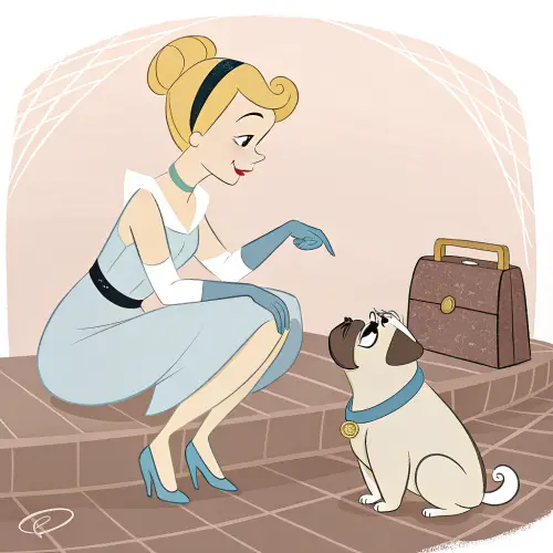 Modern Day Cinderella with Pug Puppy | Disney