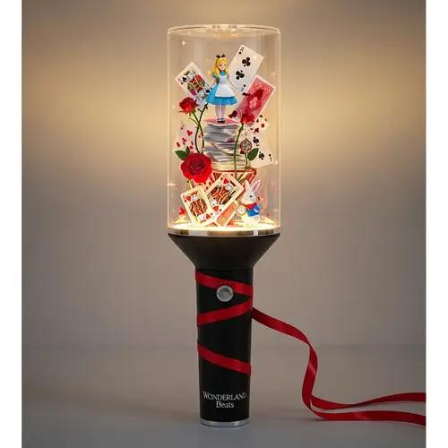 Elegant K-Pop Lightstick Inspired by Alice in Wonderland