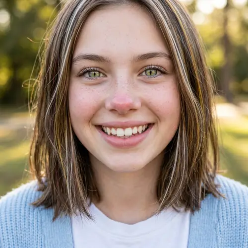 Innocent Beauty: Young Girl with Unique Features