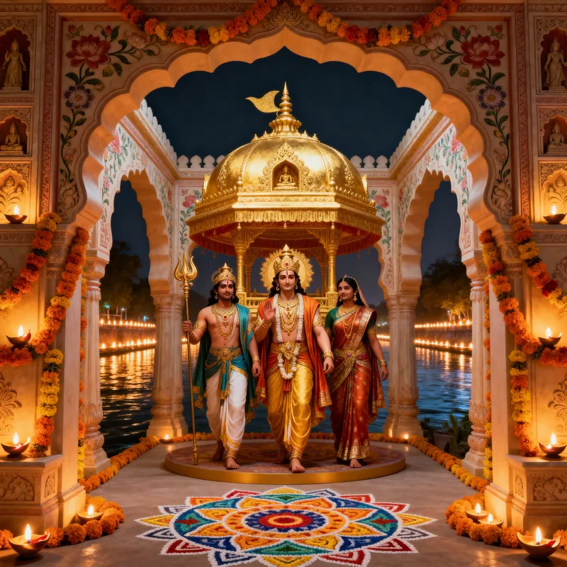 3D Ramayana Selfie Point at Ayodhya Dipotsav 3D Ramayana Selfie Point at Ayodhya Dipotsav