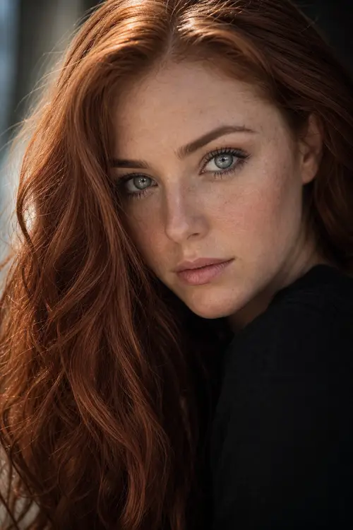 Elegant Cinematic Portrait of a Young Woman