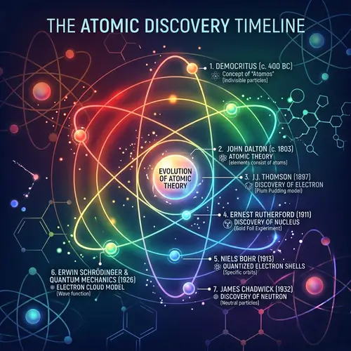 Scientific Discoveries Timeline | Atom Structure Image