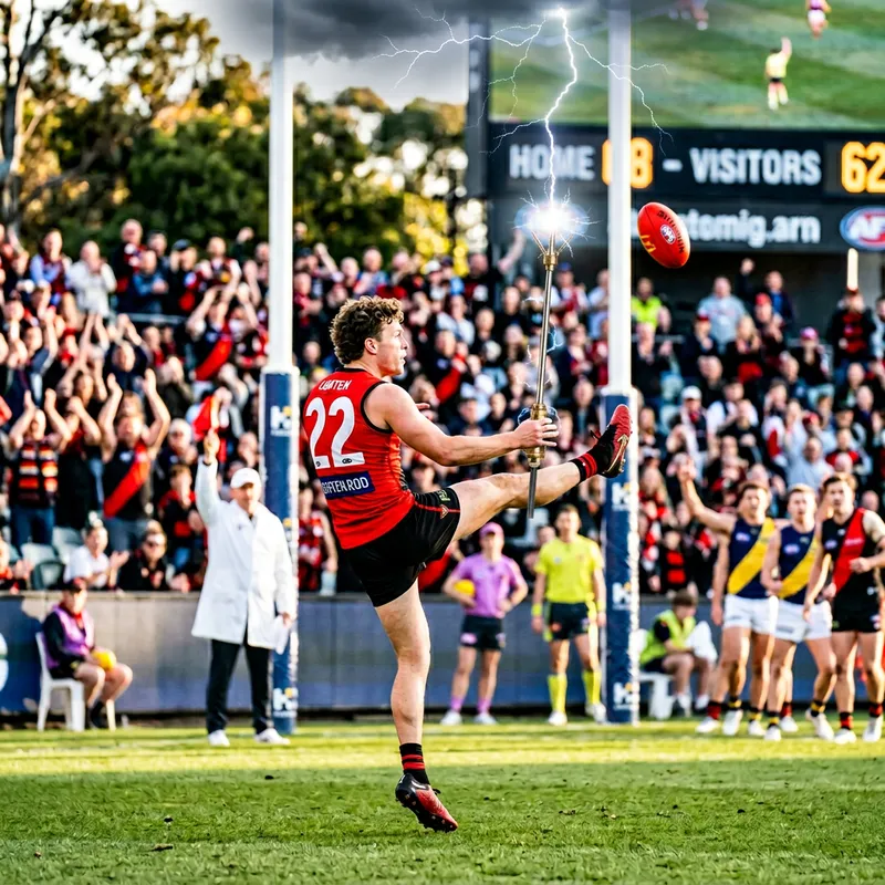 AFL Lightning Rod Kicking a Goal