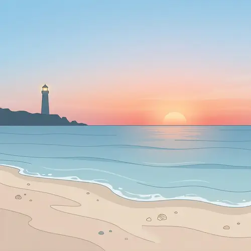 Seaside Serenity in Minimalistic Design