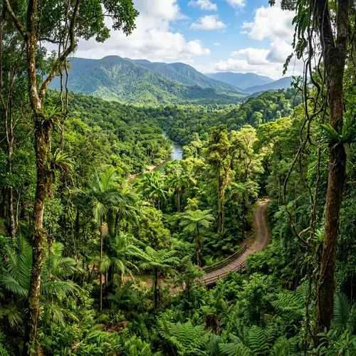 Vibrant Rainforest Landscape in Australia