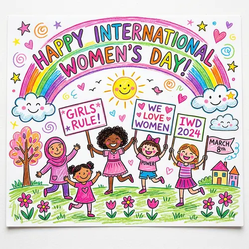 Celebrating Women's Day with Rainbow Colors