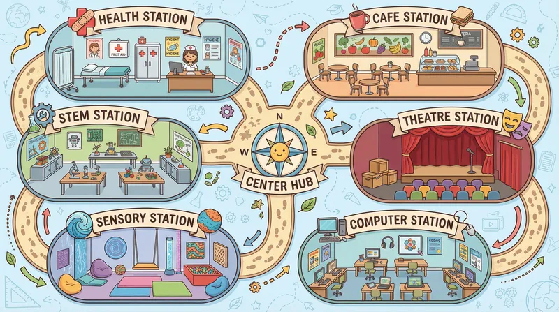 Interactive ABA Therapy Center Floor Plan for Kids