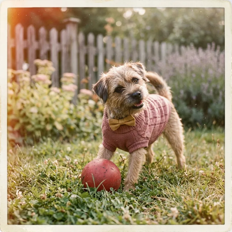 Endearing Dog in Vintage Film Photography | Nostalgic Pet Portrait