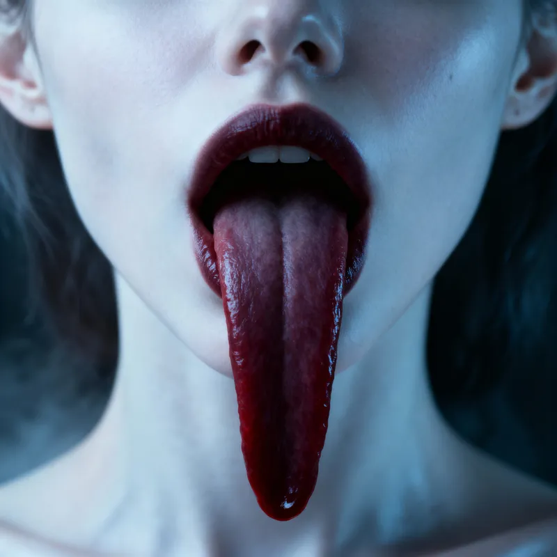 Incredible Woman with a 2 Foot Long Tongue