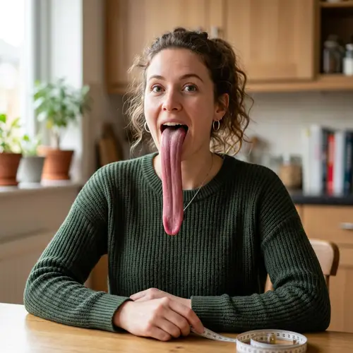 Incredible Woman with a 2 Foot Long Tongue