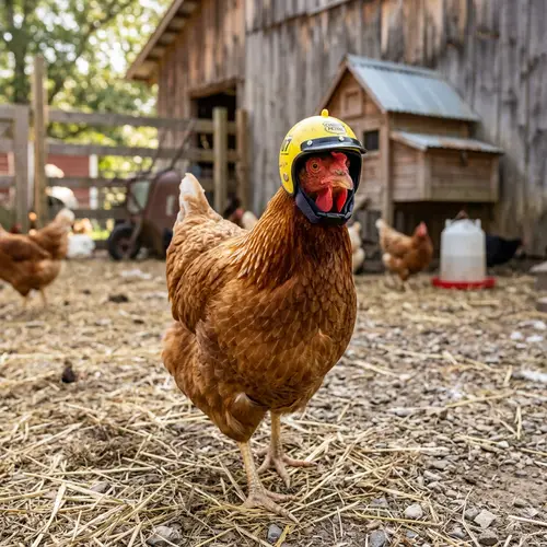 Chicken Helmet - Unique Poultry Protection Gear