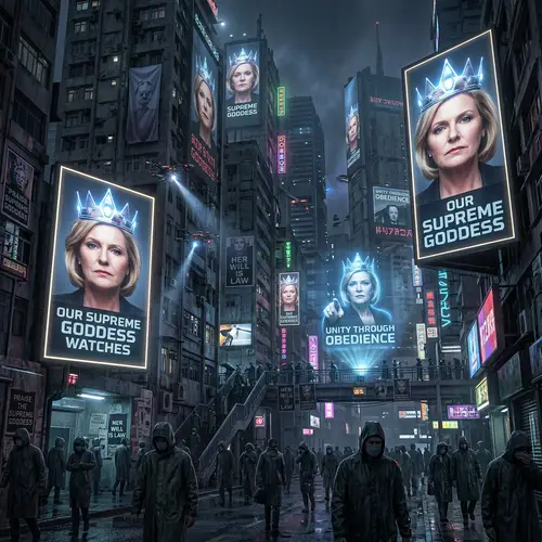 The Supreme Goddess: Dystopian Metropolis Propaganda