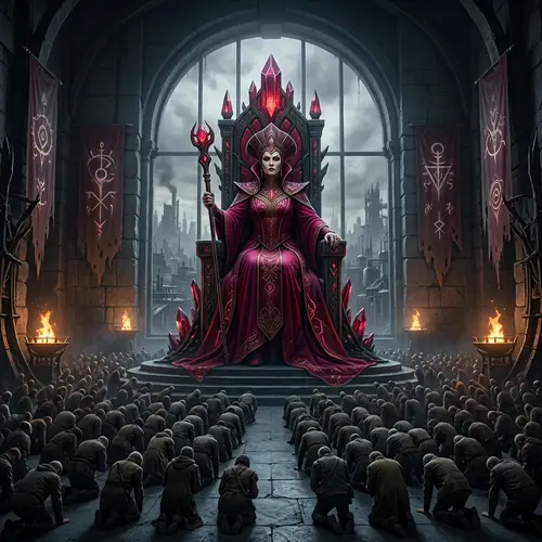 Giant Scarlet Witch Dystopian Dictator on Earth