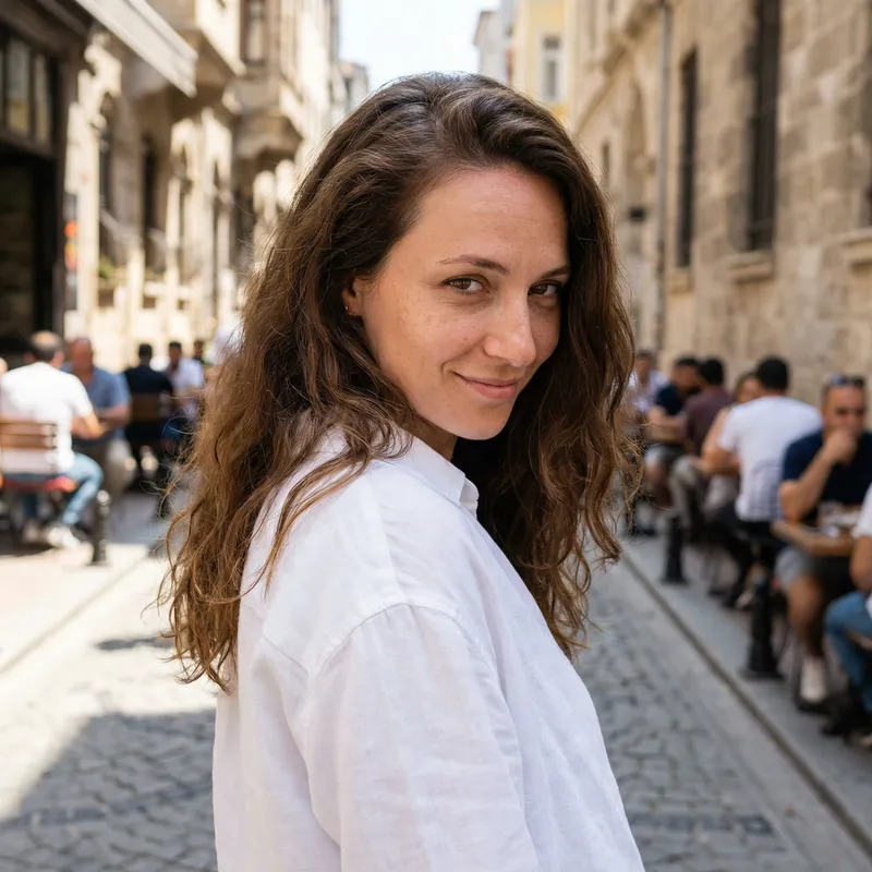 Stunning Turkish Woman with Brown Hair and Pale Skin Stunning Turkish Woman with Brown Hair and Pale Skin