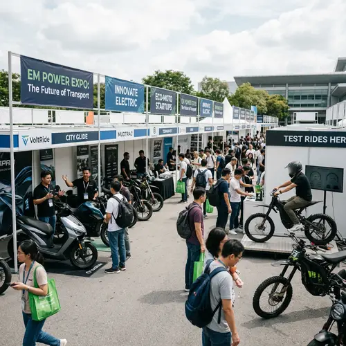 Electric Motorcycle Entrepreneur Fair - Innovative Designs & Interactive Demos