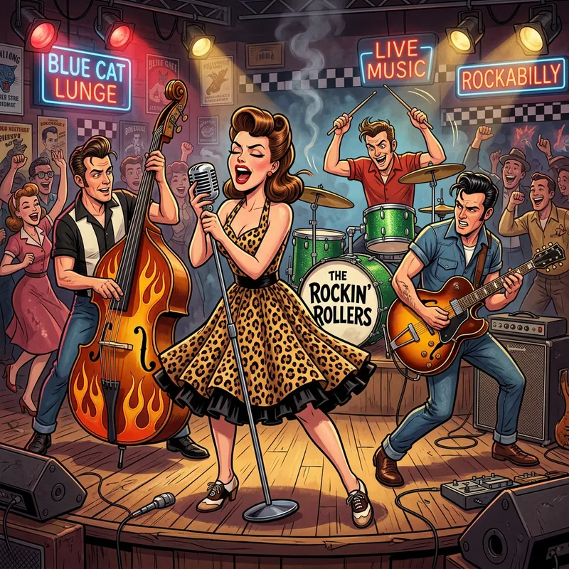 Vibrant Rockabilly Band with Female Lead Singer Vibrant Rockabilly Band with Female Lead Singer