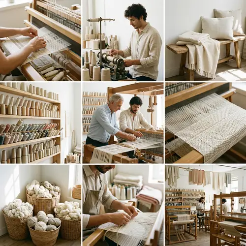 Light-Colored Textile Creation: Artistry in Action | Company Name