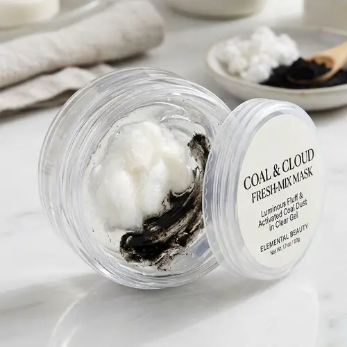 White Fluffy Luminous Beauty Product for Sale - Coal Dust & Gel Mix