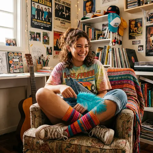 Latin American Teen Girl Portrait | Cheerful Expression