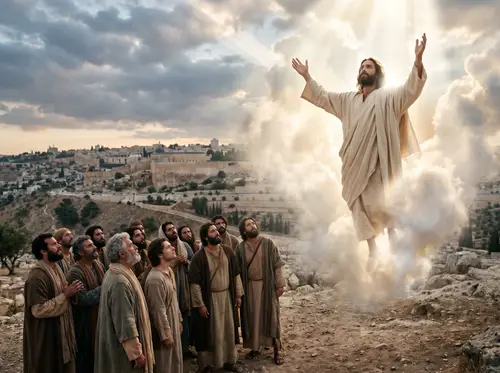 Jesus Ascending to Heaven in Acts 1