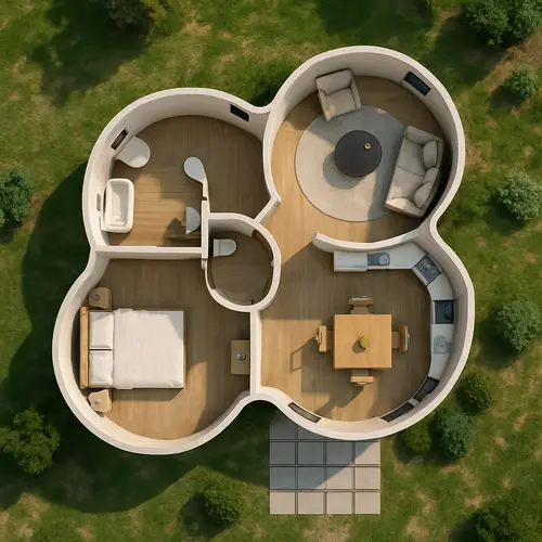 Unique One-Story Home with Room Overhead Views