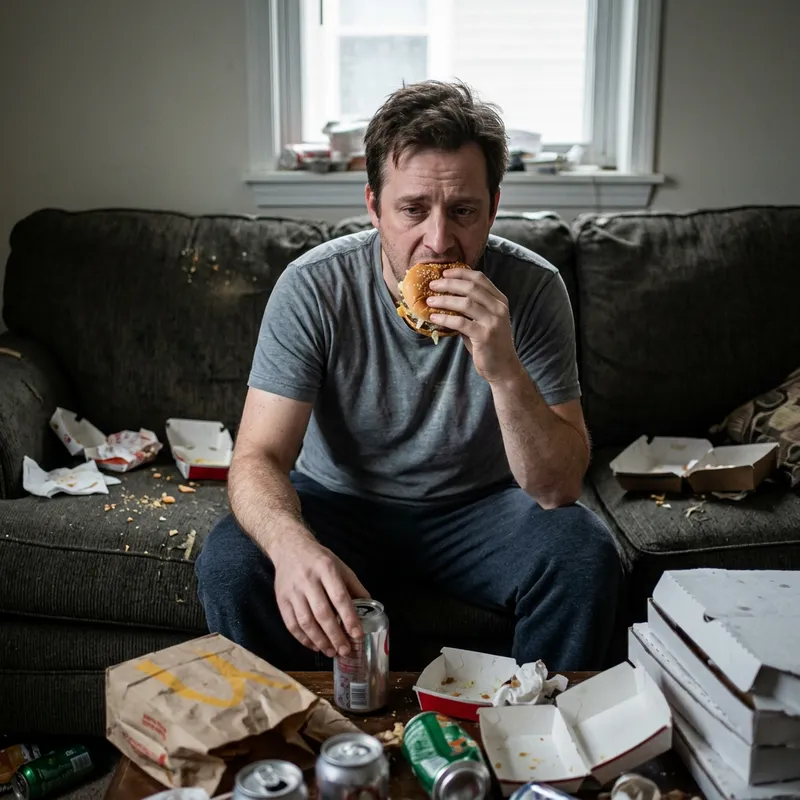 Visual Representation of Food Addiction Struggle