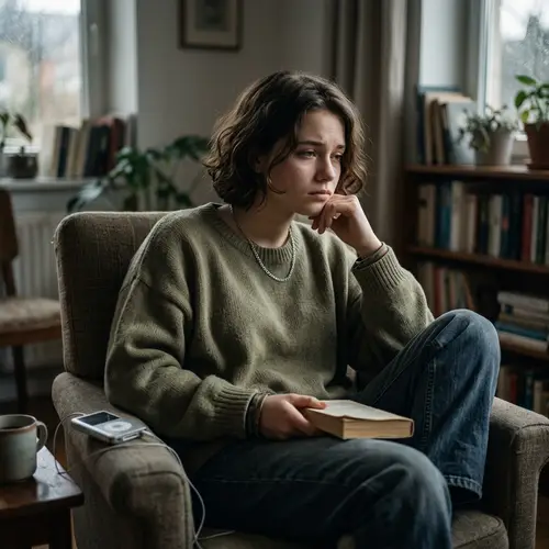 Girl Battling Depression: Inner Struggle Depicted