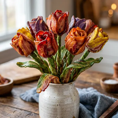 Bacon Tulip Art: Vivid, Mouthwatering Masterpiece