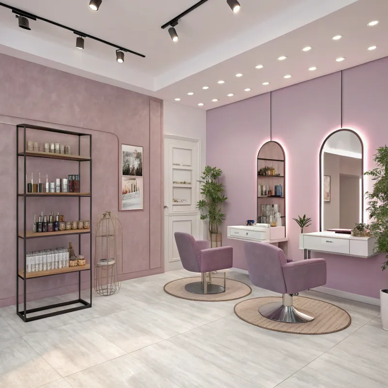 Simple Beauty Studio in Lavender and Pink