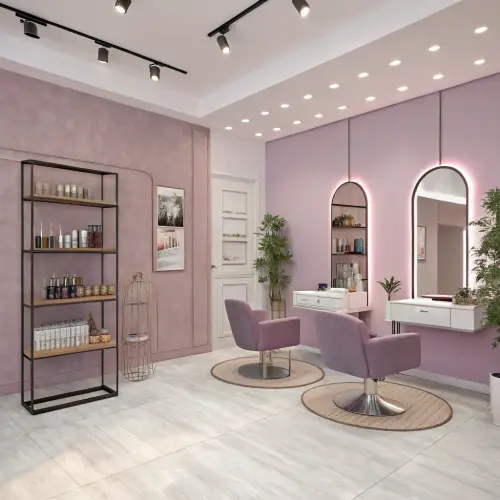 Simple Beauty Studio in Lavender and Pink