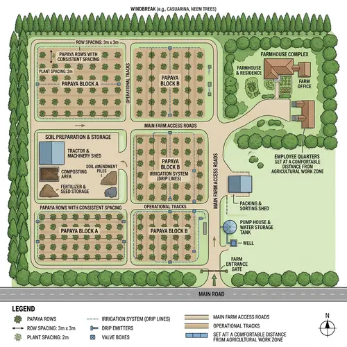 Blueprint for a Modest Papaya Farm Design