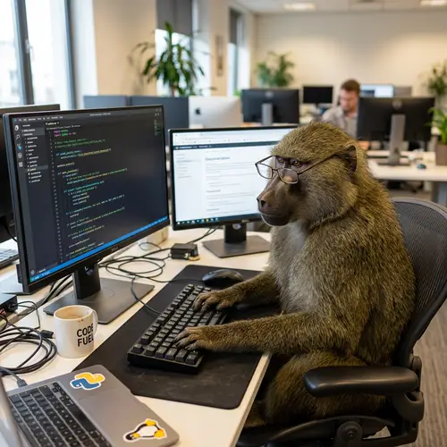 Coding Baboon: The Tech-Savvy Primate