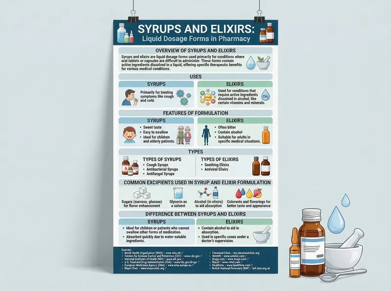 Syrups and Elixirs Explained for Pharmacy Students