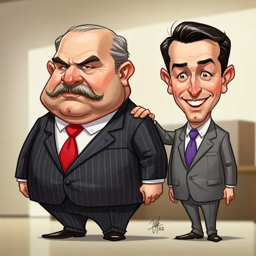 Business Leaders Cartoon Portrait: CEO & Chairman