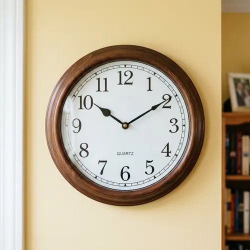 Classic Round Wall Clock - Elegant Timepiece
