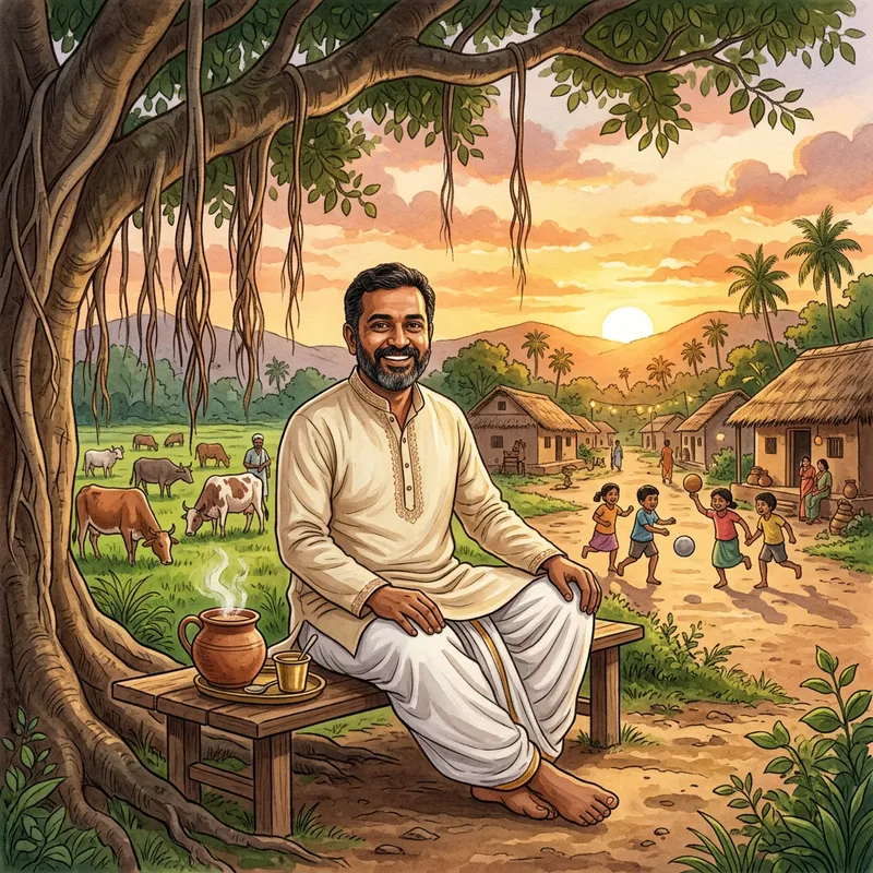 Prasanth: Authentic Indian Garb in Rural Setting