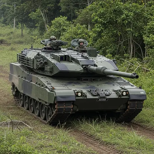 Modern Light Tank with Laser Targeting System