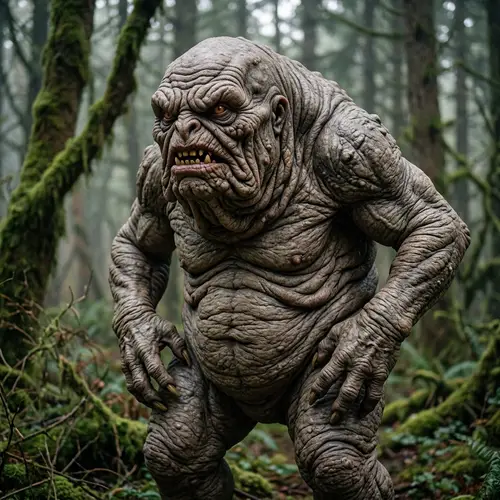 Terrifying Monster with Wrinkled Skin - Unique Design