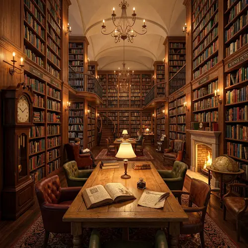 Enchanting Library with Diverse Genre Collection