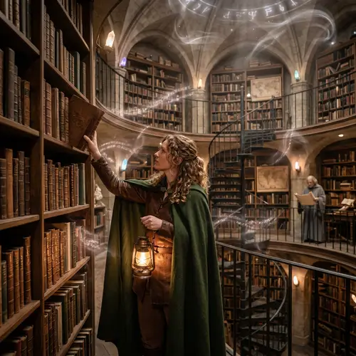 Whispering Library: A Fantasy Wonderland