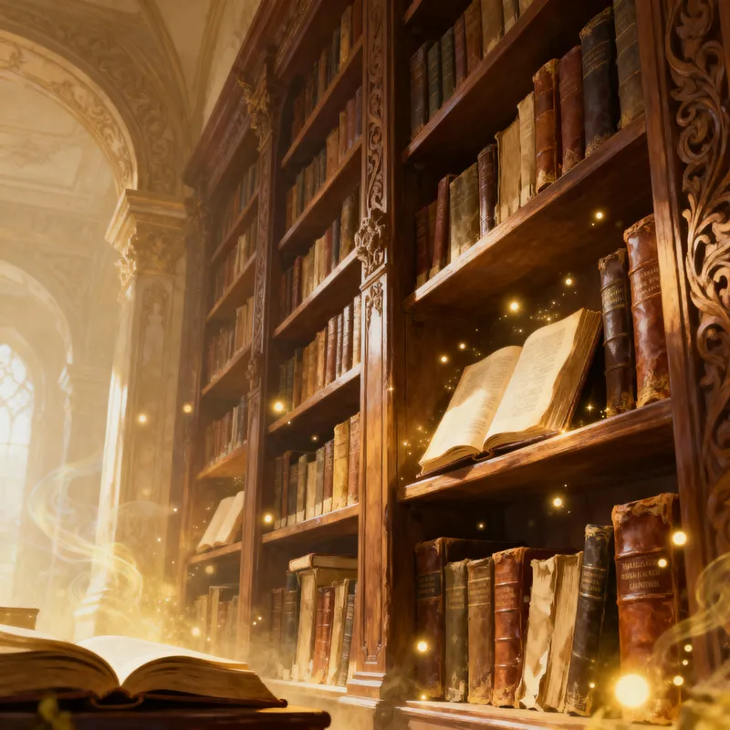 Whispering Library: A Fantasy Wonderland