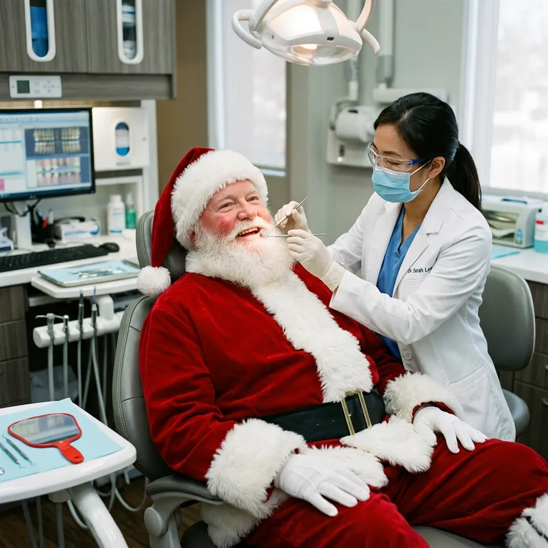 Santa Claus Dental Visit: Keeping Festive Smile Bright