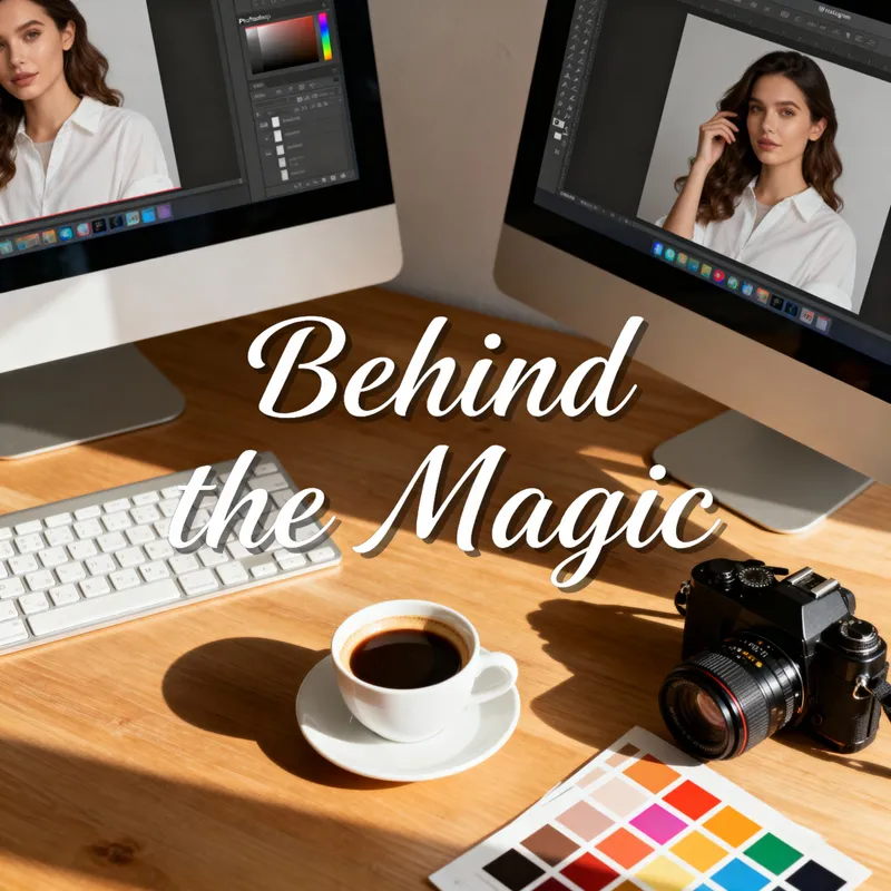 Behind the Magic: Workspace Flat Lay Design