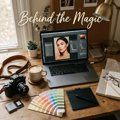 Behind the Magic: Workspace Flat Lay Design