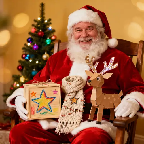 Santa's Handmade Gifts from Kids