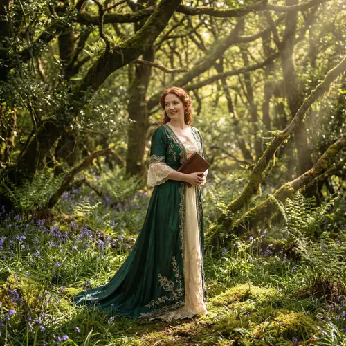 Elegant Vintage Style in Enchanted Forest - Harmony and Peace